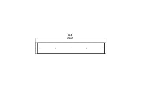 Ecosmart Fire Flex 86BY Bay Fireplace Insert - Black Finish / Black Burner - ESF.FX.86BY.B